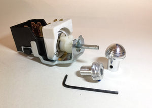 GM style Headlamp Switch with Polished 1940's Style Knob & Bezel