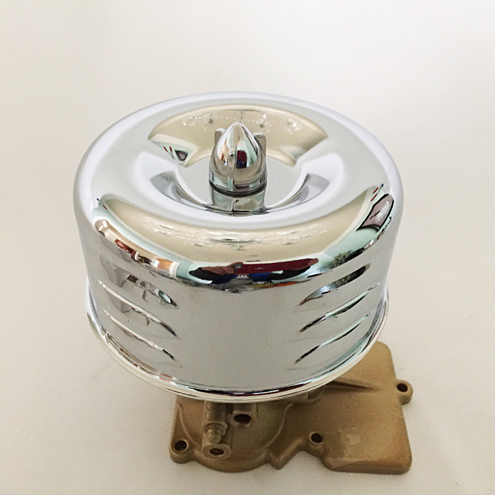 Spectre Performance Musclecar Air Cleaner – Single 1-Barrel, 2 5/8" Neck, Chrome