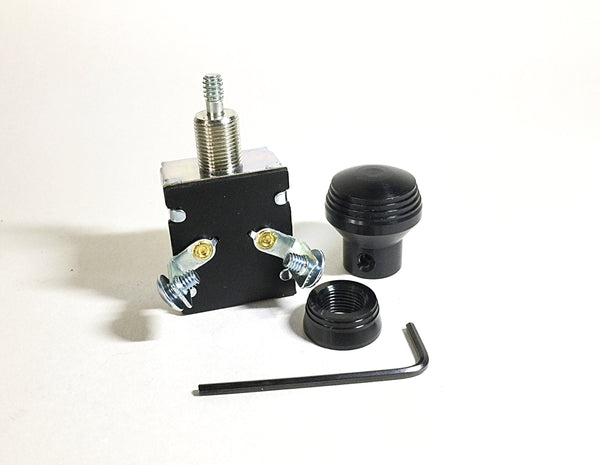 On/Off Switch with Custom Anodized Black Art Deco Style Knob and Bezel ...