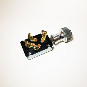 Keyless Ignition Switch with Polished 'Knurled' Aluminum Knob & Bezel