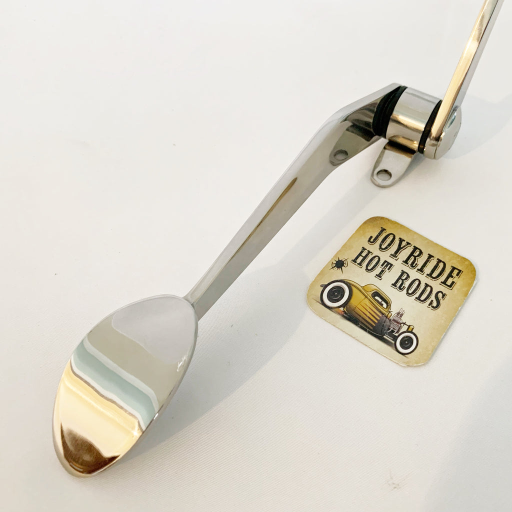 CHROME SPOON GAS THROTTLE PEDAL CAR TRUCK HOT ROD RAT ROD - Foto 14